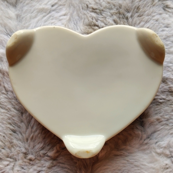 Musical Heart Trinket Jewelry Music Porcelain Floral Box - Picture 7 of 14